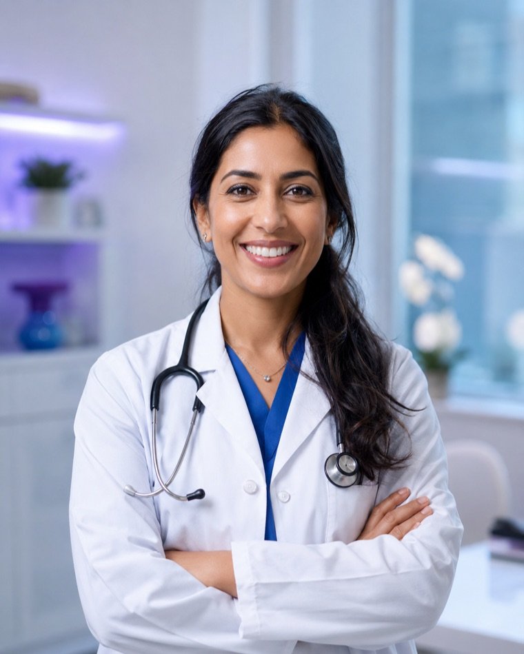 Physician in a clinic