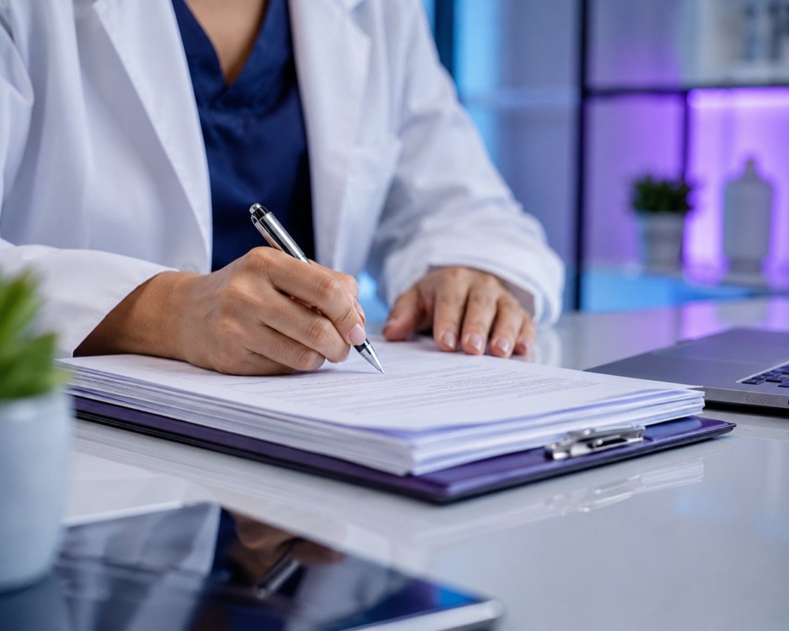 Provider signing credentialing paperwork